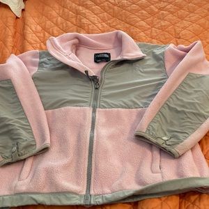 Girl’s North face jacket.  Medium, Used, minor flaws. Pink and grey.